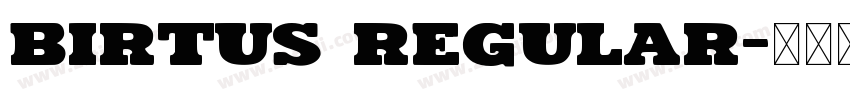 Birtus Regular字体转换
